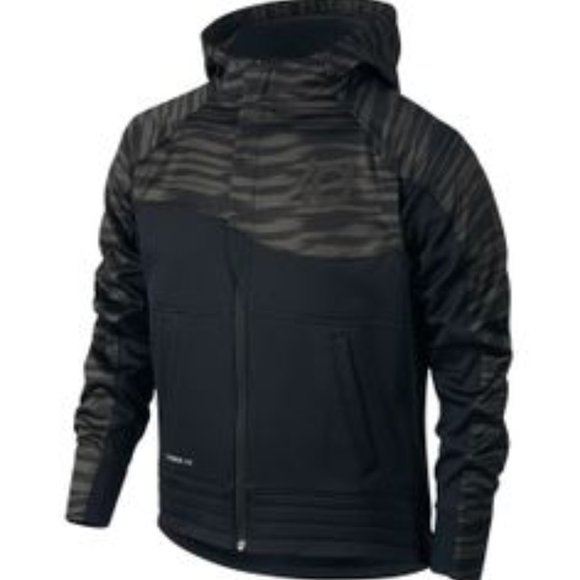 Nike Boys Kevin Durant Black & Gray Tiger Stripe Jacket - Picture 1 of 8